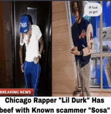 a chicago rapper has beef with known scammer sosa