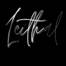 a black background with white lettering that says ' leifhal ' on it