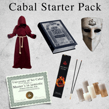 a cabal starter pack includes a certificate of master 's degree