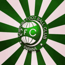 a green and white logo for the coritiba football club