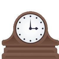 a wooden clock with a white face and black dots on it shows the time as 5:05