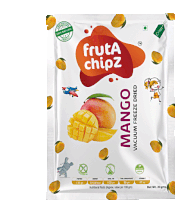 a bag of mango vacuum freeze dried fruta chipz