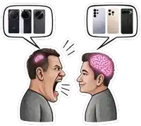 a cartoon of a man screaming and a man with a brain in his head