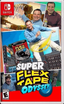 a video game called super flex tape odyssey for nintendo switch