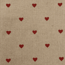 a fabric with red hearts on it that could be used as a background