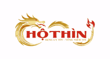 a logo with a dragon and the word hothin in red