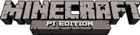 a logo for minecraft pi edition with a white background