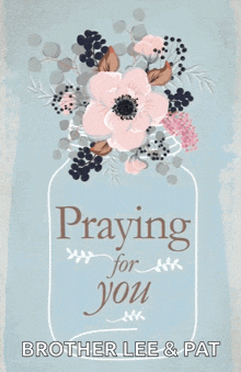 a greeting card that says praying for you