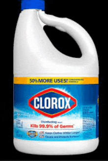 a bottle of clorox says it kills 99.99% of germs