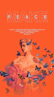 a poster for halsey hopeless fountain kingdom tour