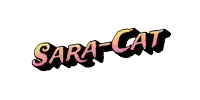 a logo for sara-cat is displayed on a white backdrop