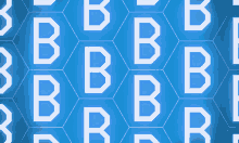 a blue background with the letter b in white on it