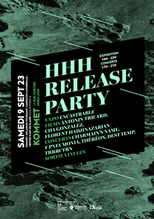 a poster for a release party on september 9