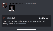 a screenshot of a discord conversation between optimally_ace and someone else