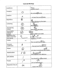 a list of typescript markings on a page