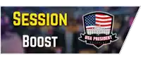 a banner that says session boost usa president roleplay on it