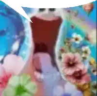 a blurry picture of a person with their mouth open