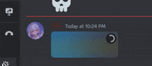 a screenshot of a discord chat with 150 today at 10:24 pm in the upper right corner