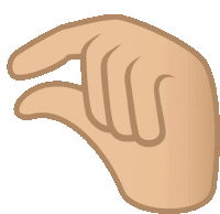 a cartoon drawing of a hand with the letter w visible