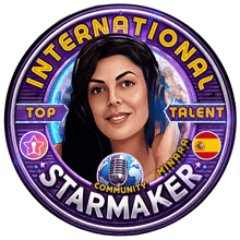 a logo for international starmaker community minara