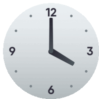 a clock shows that it is almost 5:00