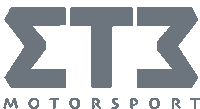 a logo for et3 motorsport is shown in gray