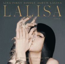 a poster for the first single album of lalisa