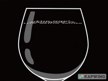 a glass of wine with the words the void demands a sacrifice to the wine gods