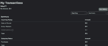 a screenshot of a website that says my transactions on it