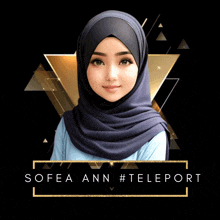 a picture of a woman with the name sofea ann #teleport on it