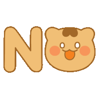 a cartoon drawing of a bear with the letter n on its face