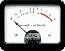 a gauge that says give-a-fuck-o-meter