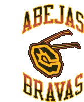 a logo for abejas bravas with a picture of a bee on it