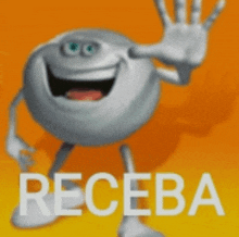 a picture of a smiley face with the word receba written below it