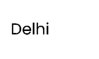 a white background with the word delhi written in black