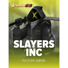 a book called slayers inc has a hooded figure holding a sword