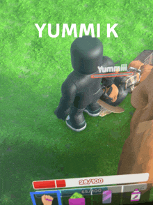 a video game character with the name yummi k