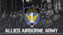 a group of allied airborne soldiers are gathered together