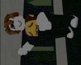 a cartoon character with a smiley face on their face