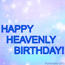 a happy heavenly birthday animated greeting card