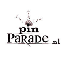 a logo for pin parade.nl shows a mushroom and music notes