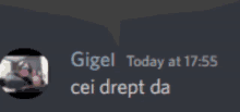 a screenshot of gigel today at 17:55