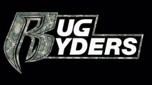 a logo for the uc berkeley rug yders is shown on a black background