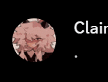 a picture of a person in a circle with the name clair on it