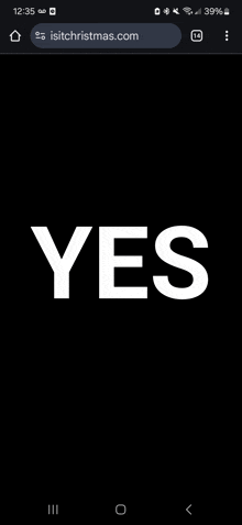 a black screen with the word yes in white