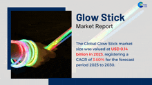 glow stick market report with a hand holding glow sticks