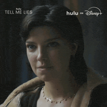 a woman says " thank you " in a disney + ad