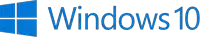 a blue and white windows 10 logo