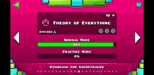 a screenshot of a video game called geometry dash