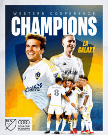 a poster that says champions on it